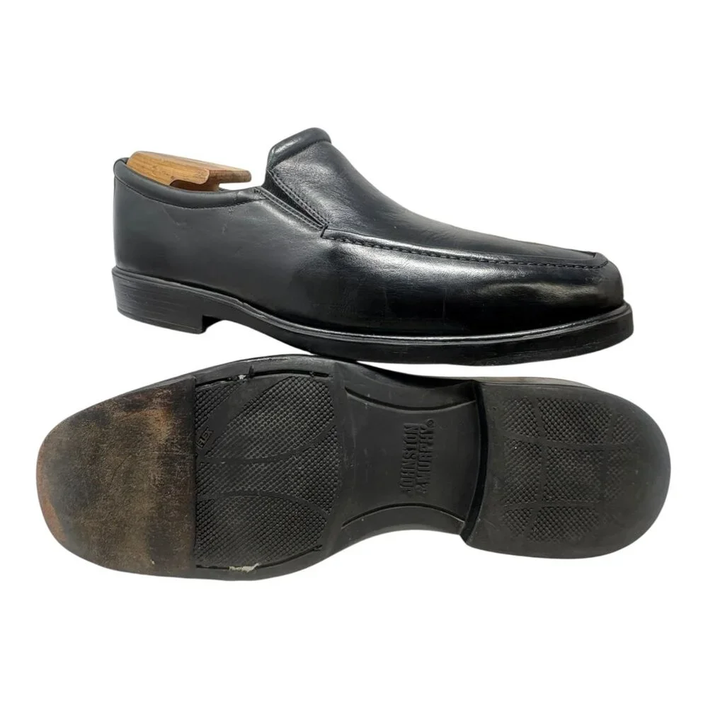 Johnston Murphy‎ Goodwin Black Leather Venetian Loafers
